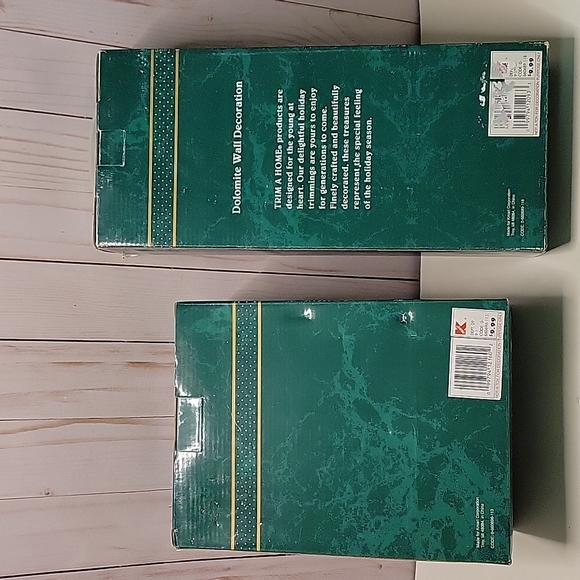 Lot of 2 Vintage Kmart Trim A Home Dolomite Figurine/ Wall Decoration Snowman - Picture 12 of 14